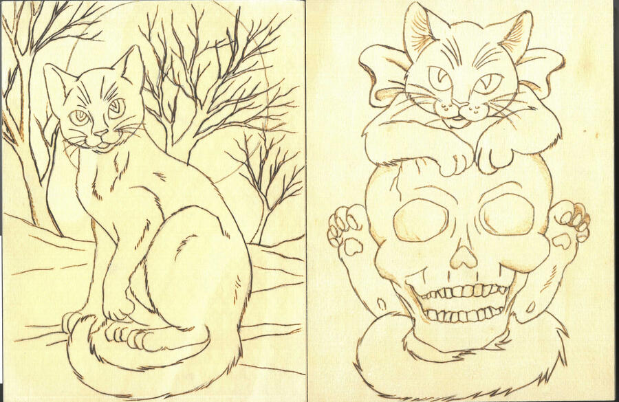 I draw a lot of commissions. This one was done with ink and prismacolors. Something like this will run around 140$. Single Chara One Bushy Cat has appeared. It remains to be seen if I can figure out how to actually make a website. Personally, I'd rather have a nap in the sun, far away from the aggravations of the internet.