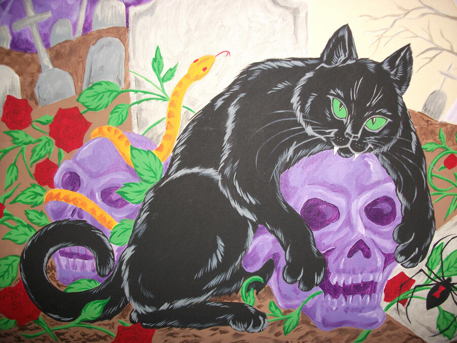 I draw a lot of commissions. This one was done with ink and prismacolors. Something like this will run around 140$. Single Chara One Bushy Cat has appeared. It remains to be seen if I can figure out how to actually make a website. Personally, I'd rather have a nap in the sun, far away from the aggravations of the internet.