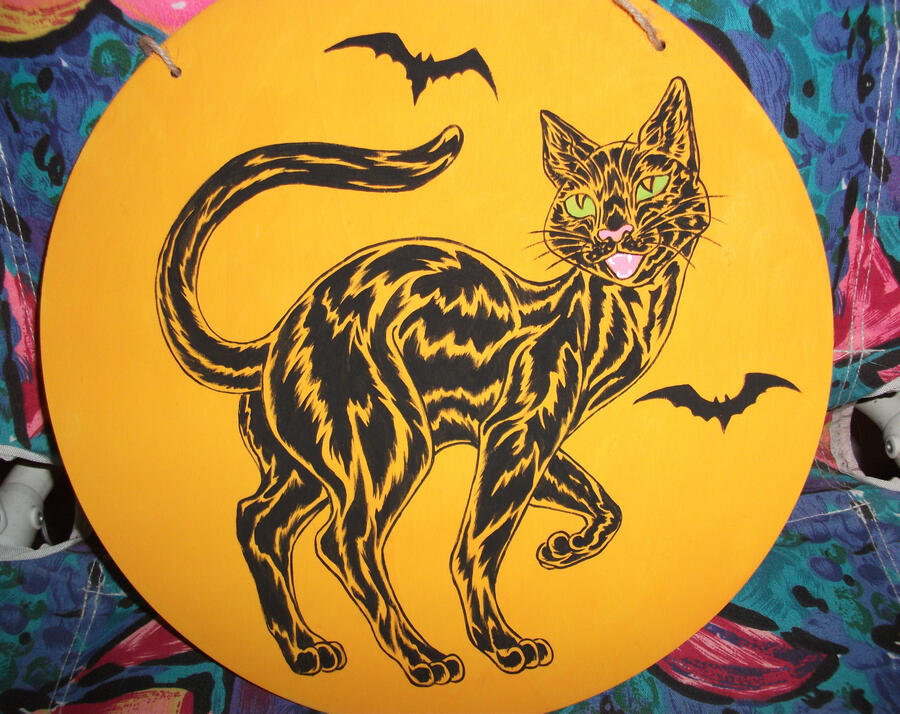 Halloween Cats I painted for AnthroCon's artshow. One Bushy Cat has appeared. It remains to be seen if I can figure out how to actually make a website. Personally, I'd rather have a nap in the sun, far away from the aggravations of the internet.