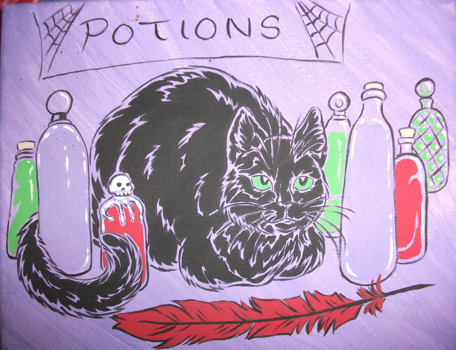 Halloween Cats I painted for AnthroCon's artshow. One Bushy Cat has appeared. It remains to be seen if I can figure out how to actually make a website. Personally, I'd rather have a nap in the sun, far away from the aggravations of the internet.