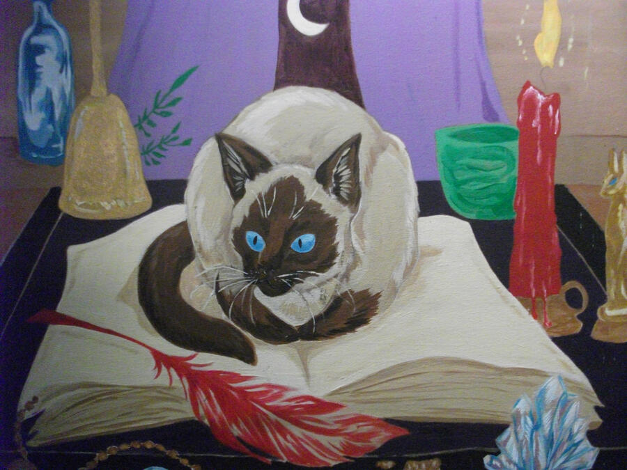 Halloween Cats I painted for AnthroCon's artshow. One Bushy Cat has appeared. It remains to be seen if I can figure out how to actually make a website. Personally, I'd rather have a nap in the sun, far away from the aggravations of the internet.